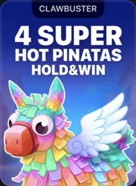 4 Super Hot Pinatas Hold & Win — spēles ekrāns